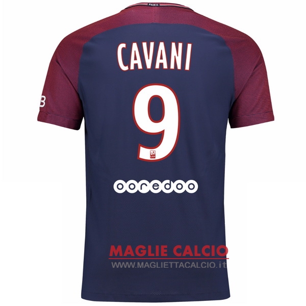 nuova maglietta paris saint germain 2017-2018 cavani 9 prima